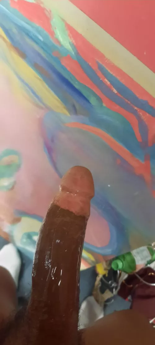 Oiled up in the creation… come see me on the comment or bio 🍆🎨