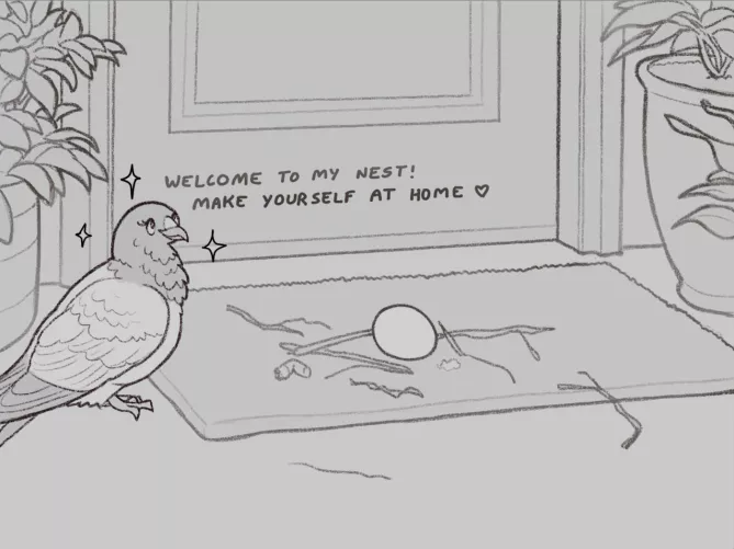 Pigeon (comic by me)