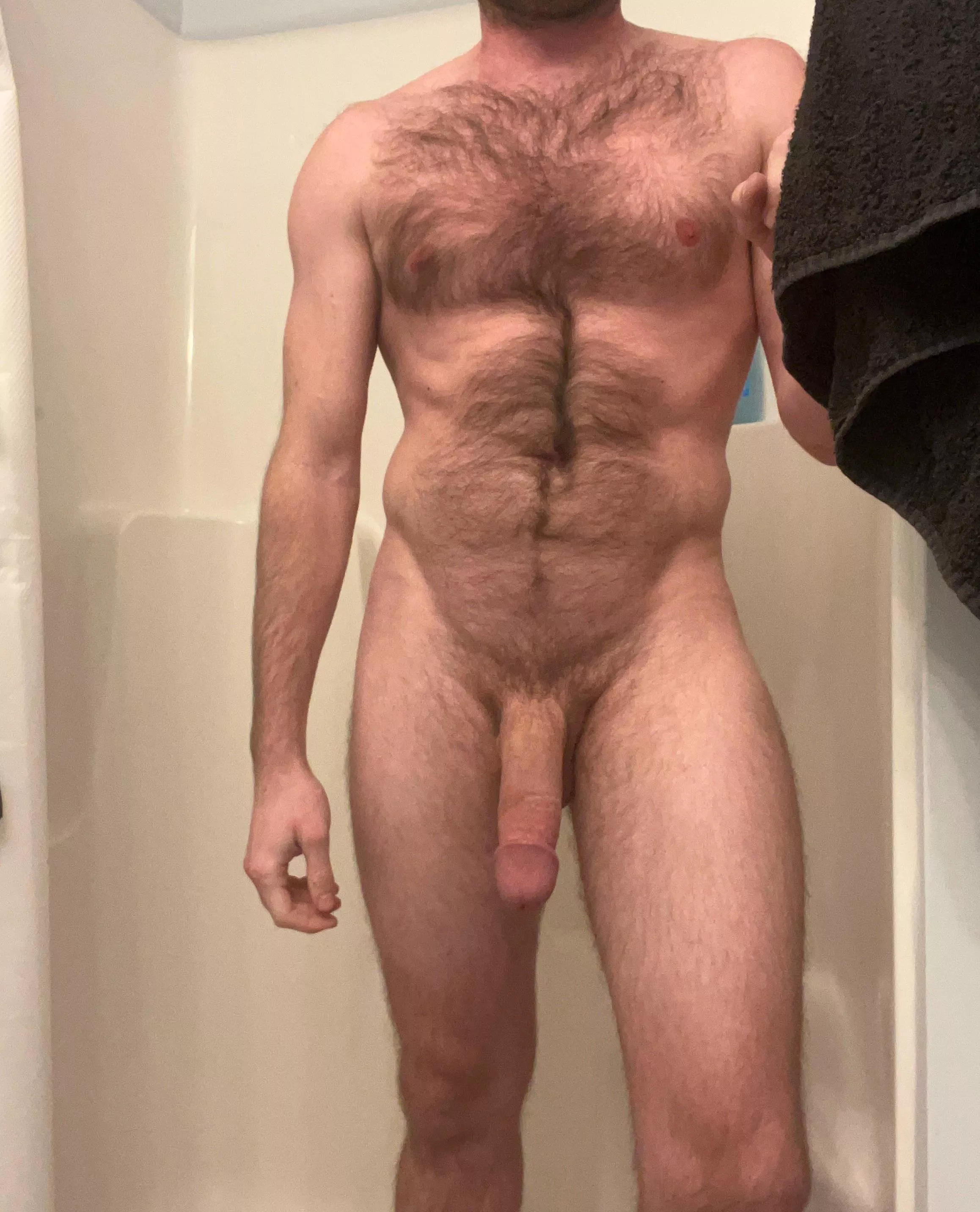 Pre-shower softie.