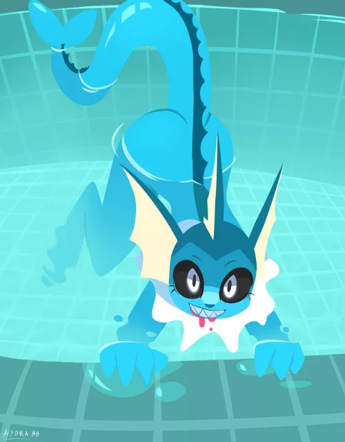 shark in the pool / art by me