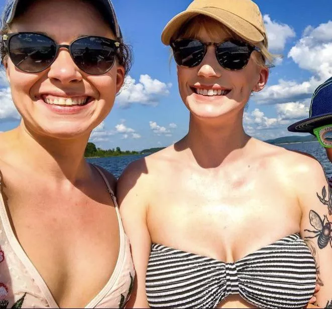 She smiles, but she knows who’s bigger