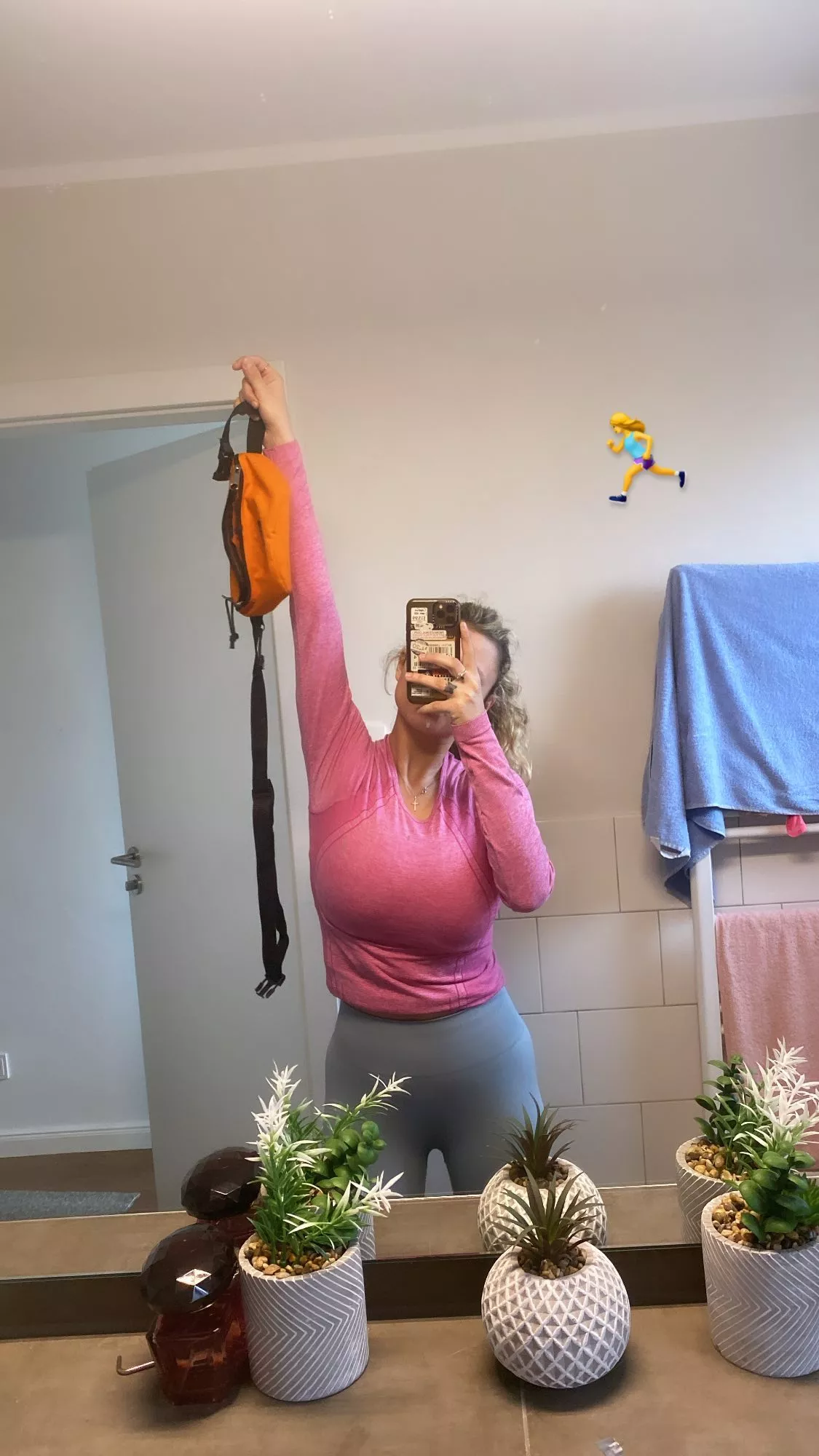 Sports bra working overtime