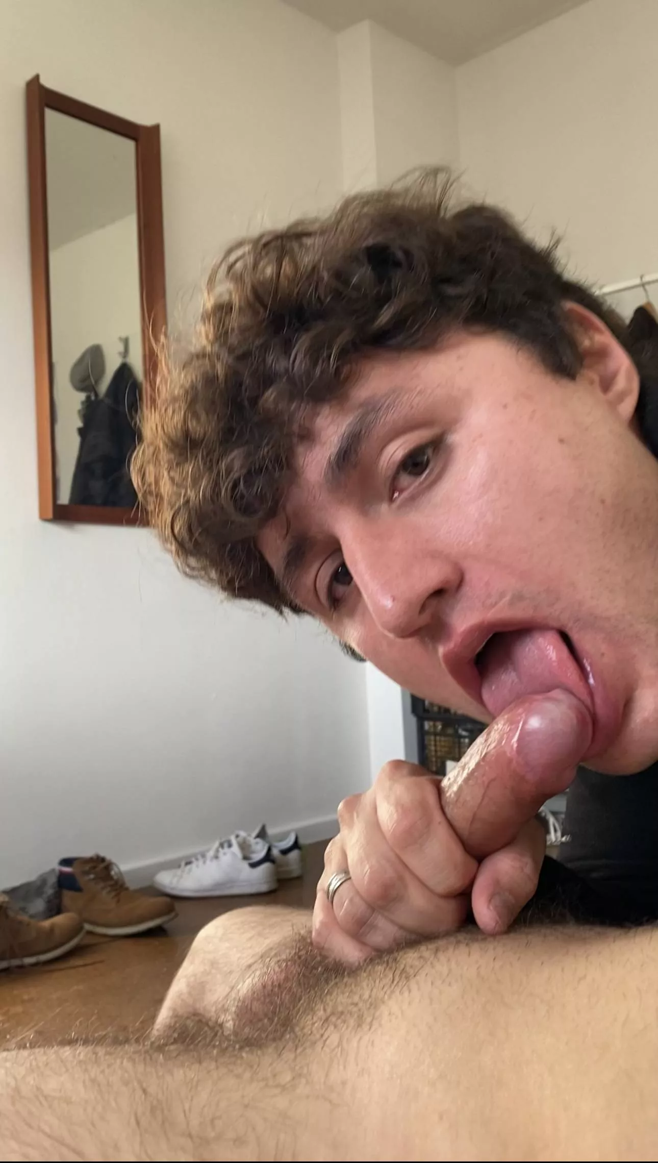 Sucking the load out of this gusher.