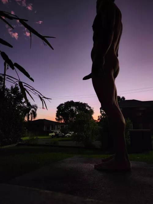 Sunset colours and shapes.