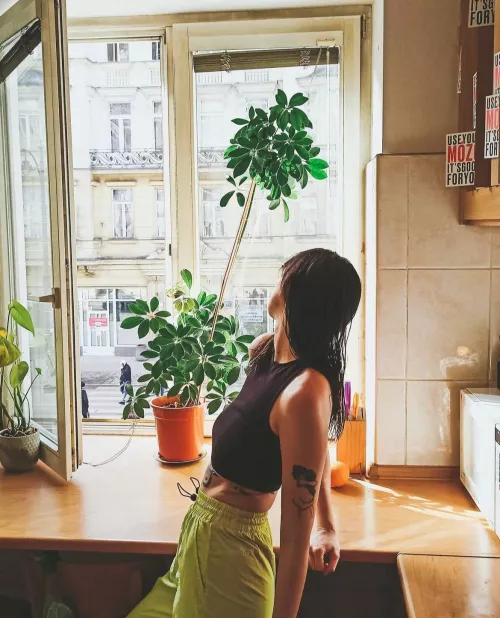 They got good view when I walk naked 😉