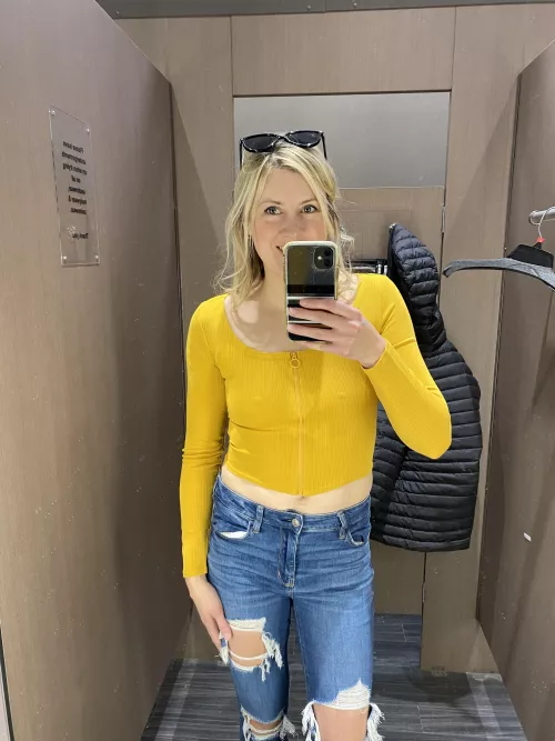 This zipper is conveniently placed