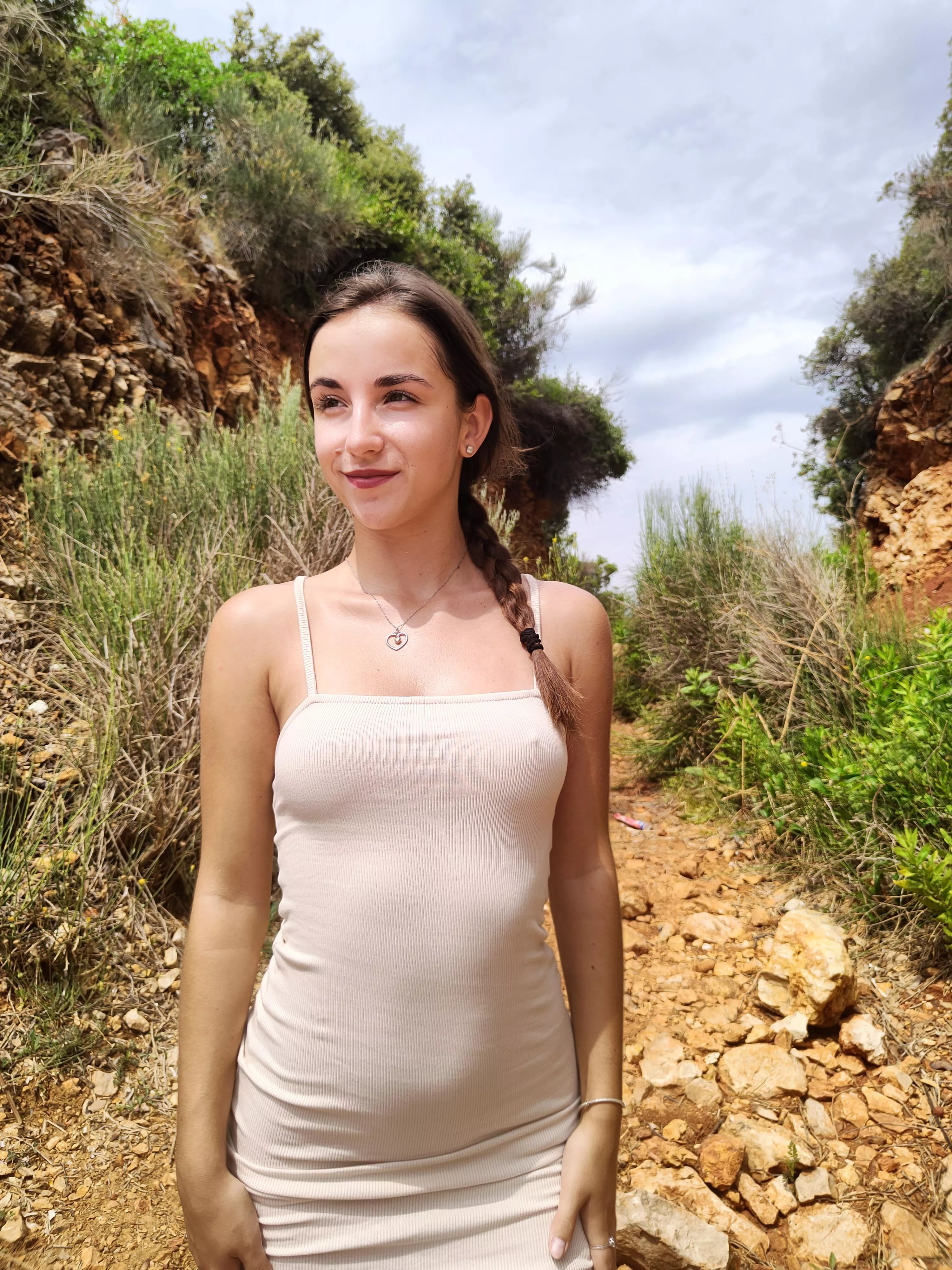 Travel girl pokies in beautiful place