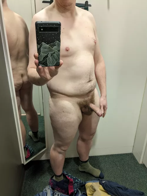 went shopping, had to get naked