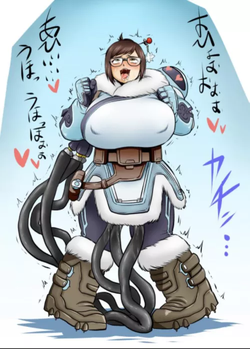 What’s going on under there?;) (open dms:) ). Mei was only fighting for her team when her suit suddenly malfunctioned, soon she was putting on a show for both sides