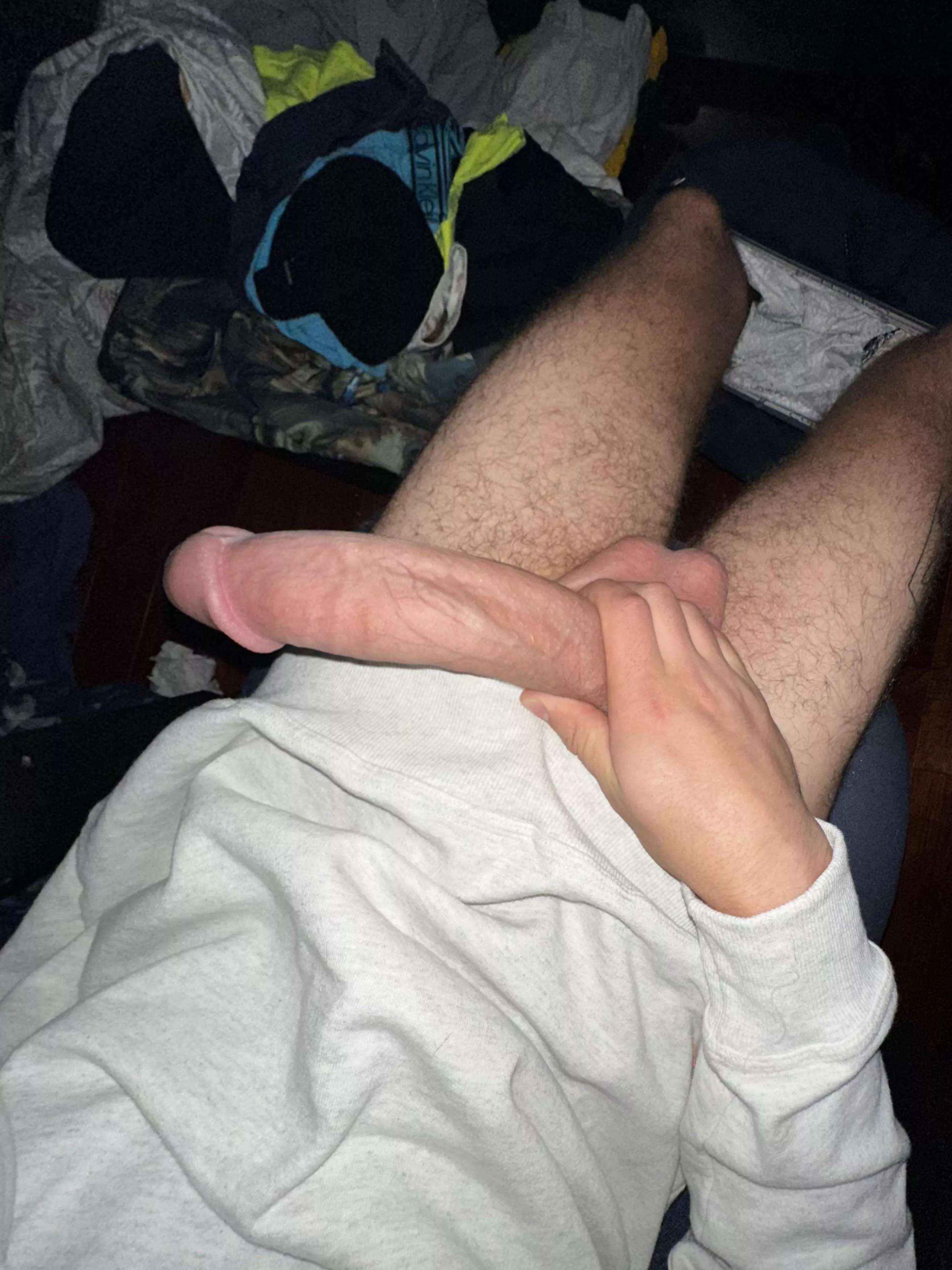Who wants to lend me a hand ?☺️ I just love playing with my cock😏