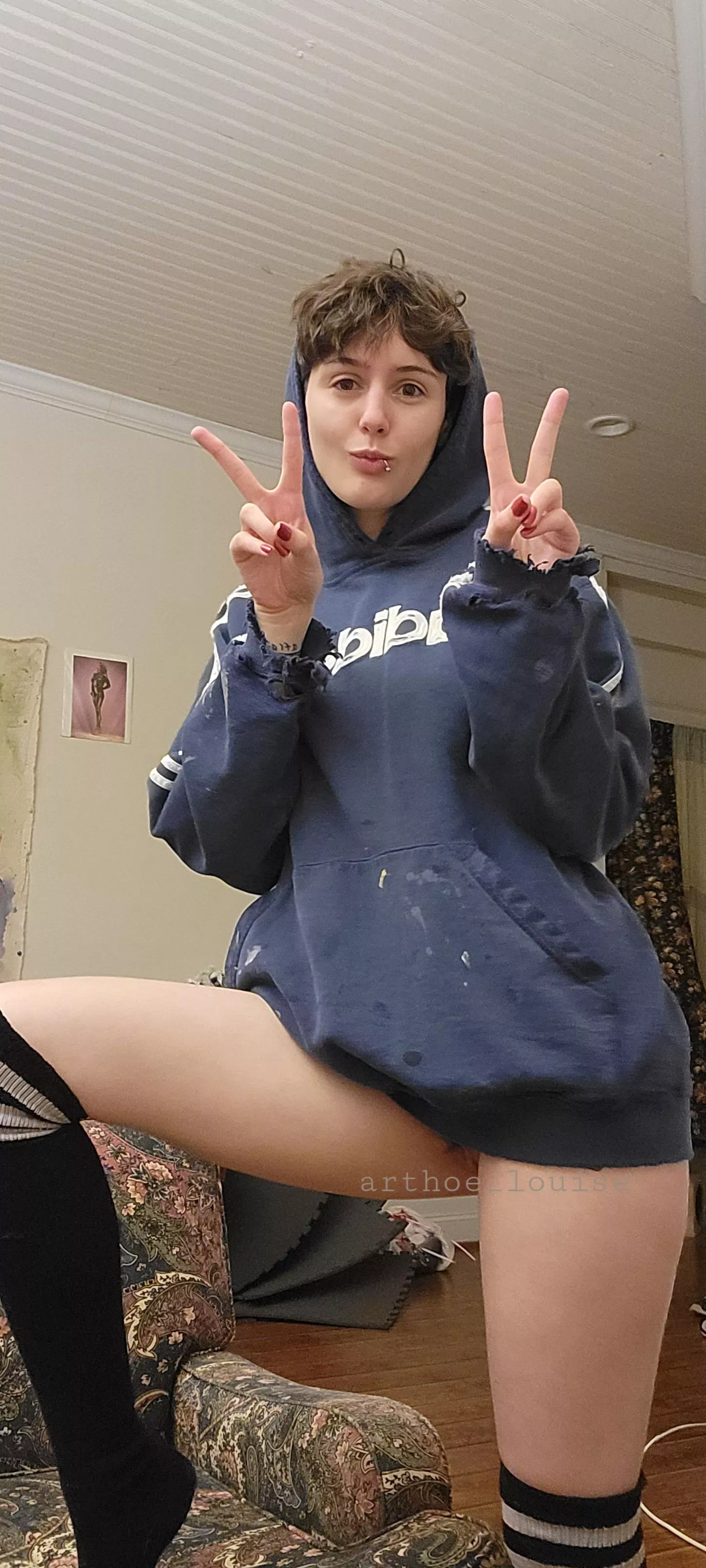 you don't need pants when you're painting