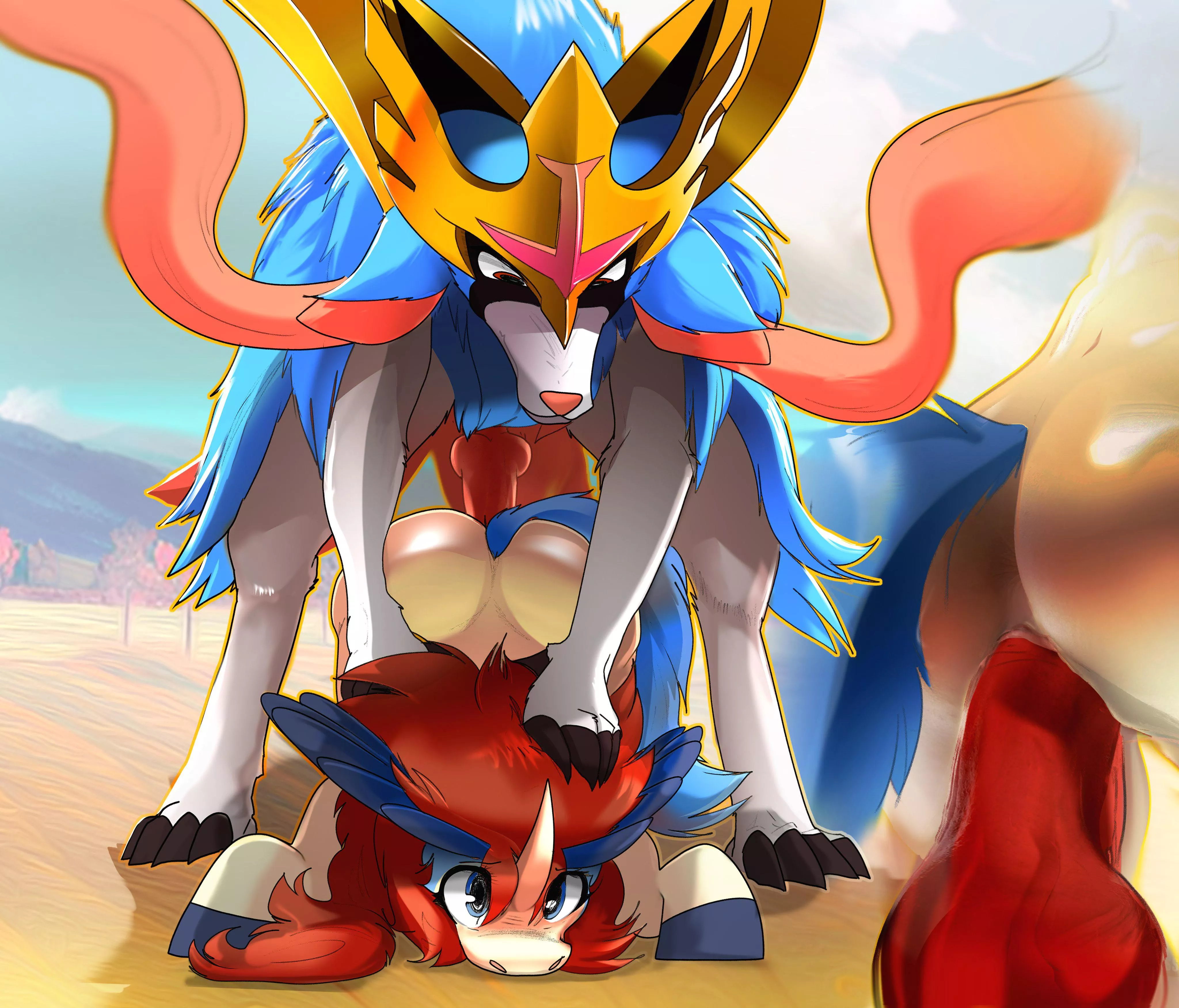 Zacian’s Superior Sacred Sword! [MF] [Keldeo x Zacian] (art by Fiyawerks!)