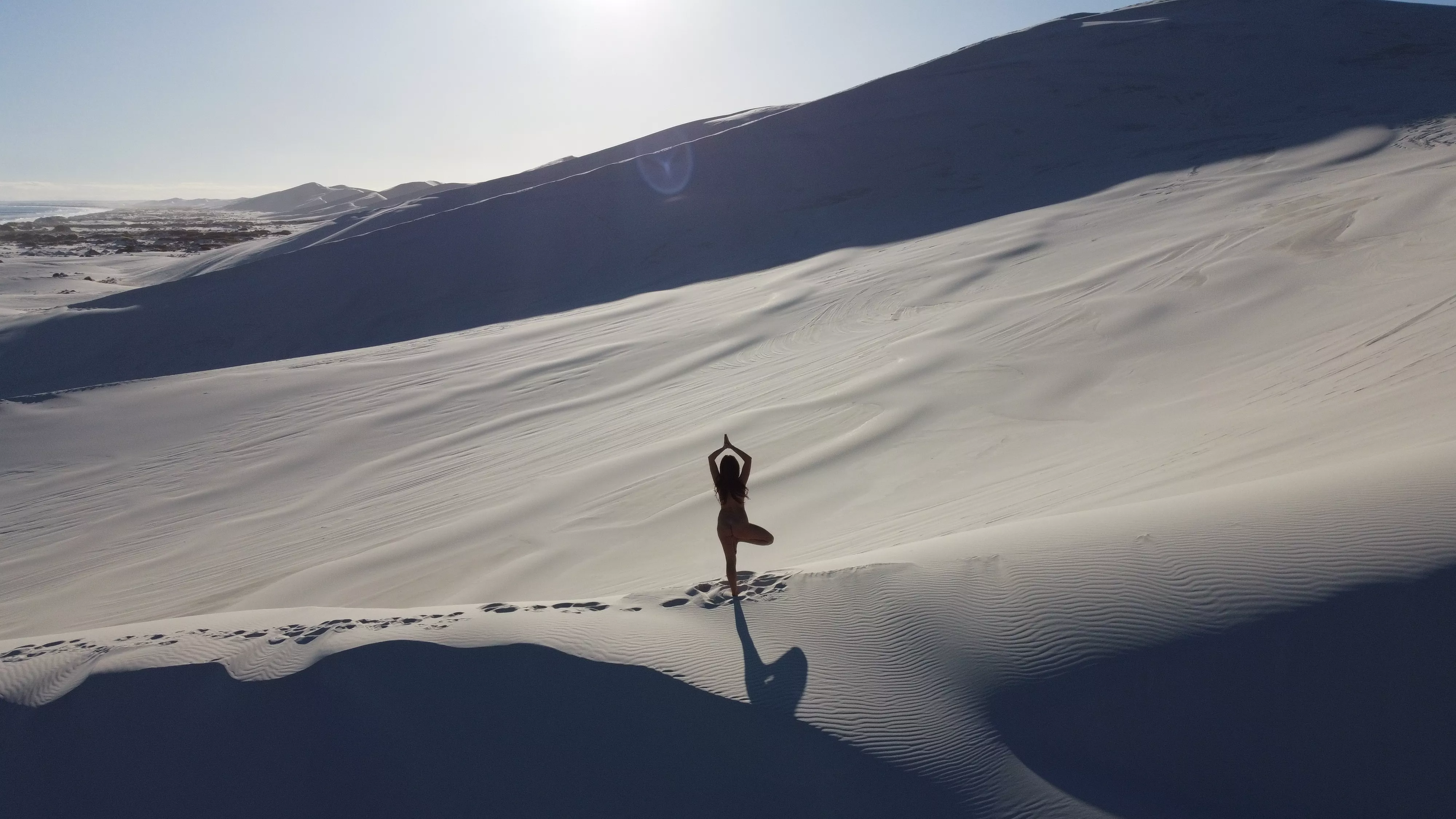 A bit of yoga on the dunes