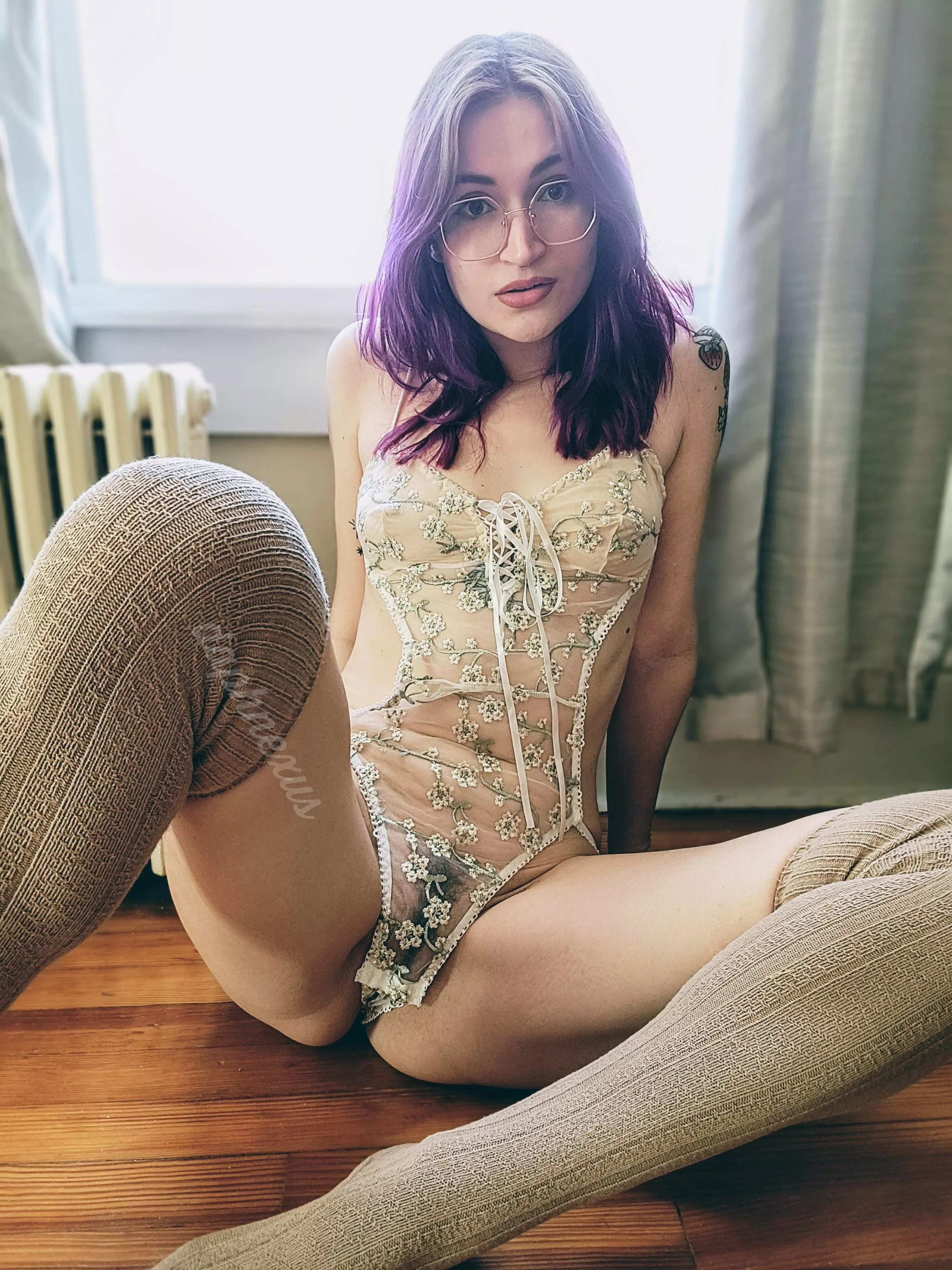 a lil bush peeking through