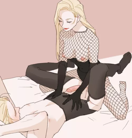 All dressed up for mistress