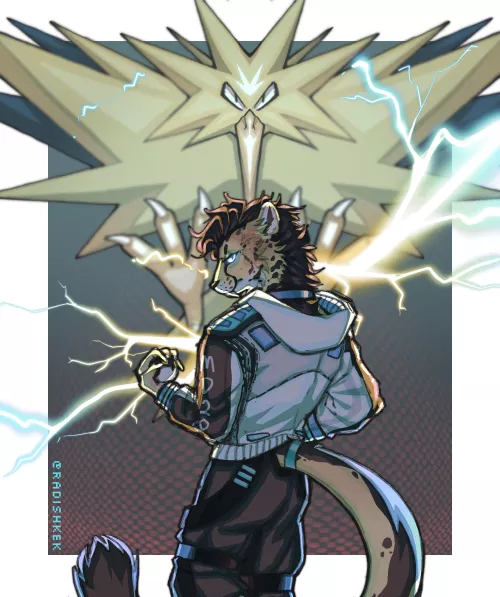 Another piece done! This time with a legendary pokemon ⚡️ Art by me/ @radishkek