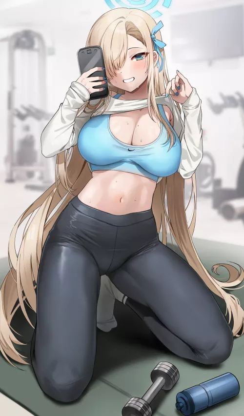 Asuna at gym