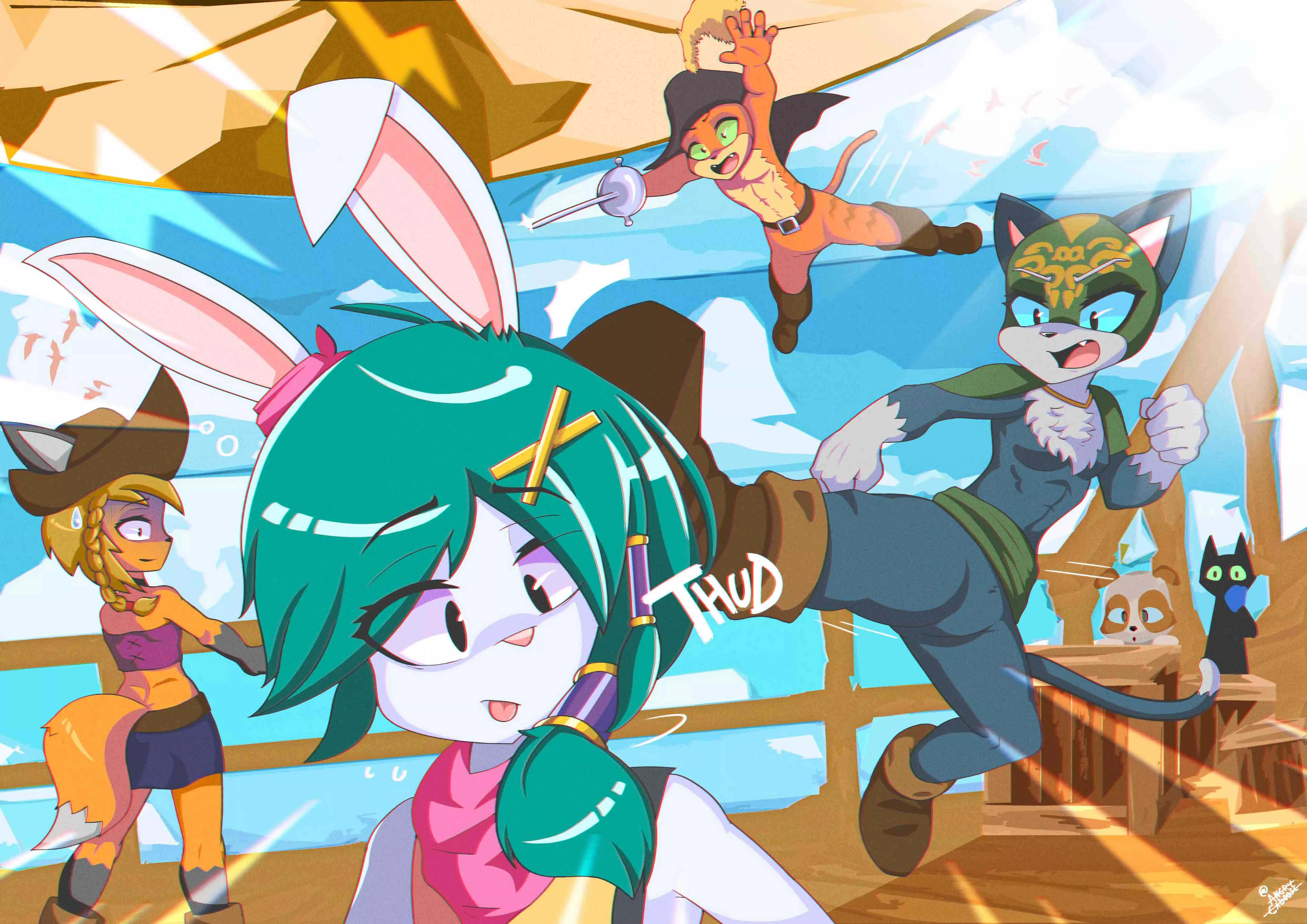 🏴‍☠️Boarding Party: That one time we raided the legend (art by me @angrycaboose)