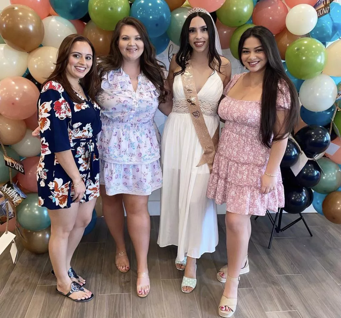 Bride and friends