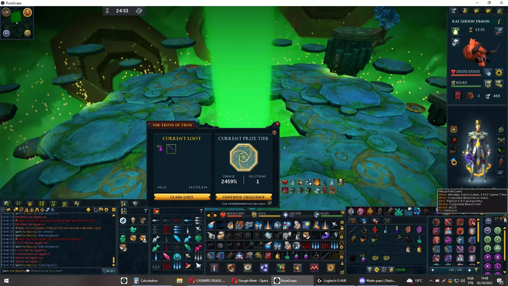 Bridesmaid having some fun