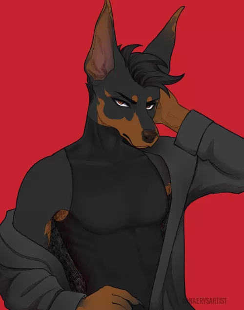 Dobermann Halfbody (art by me)