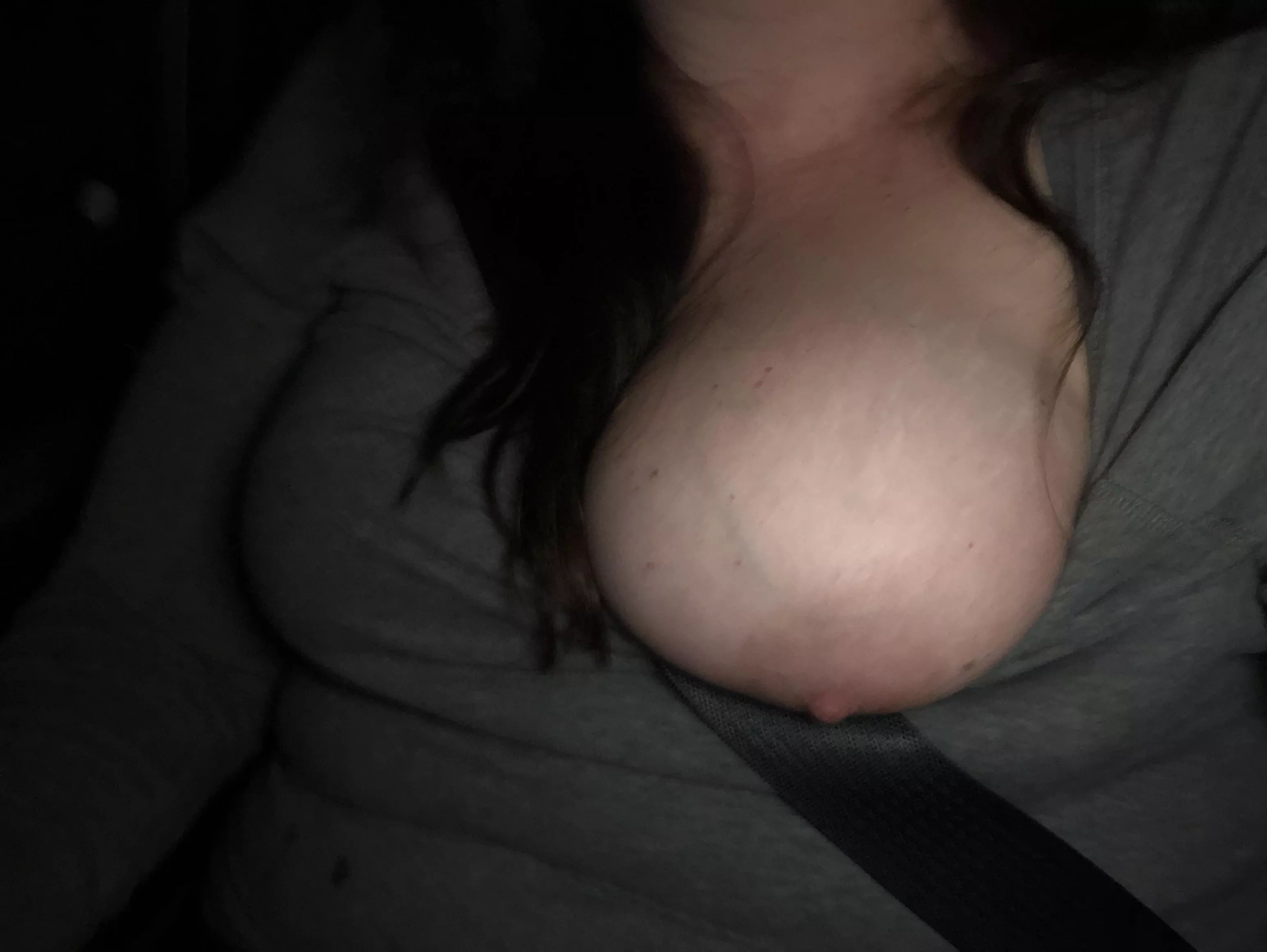 Driving Through Town With My Tit Out