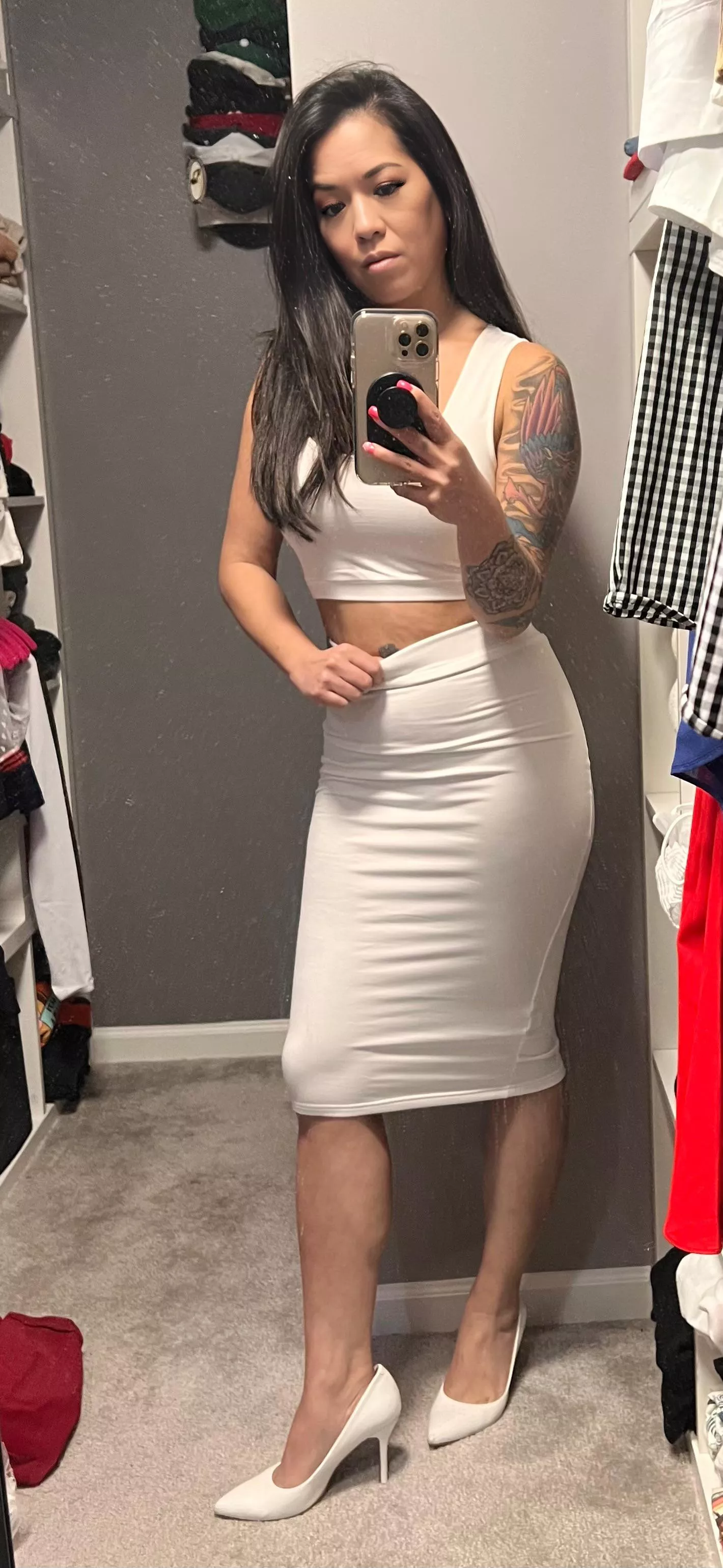 F43 Just wanted to make a sexy selfie have to wear this with nothing on underneath!