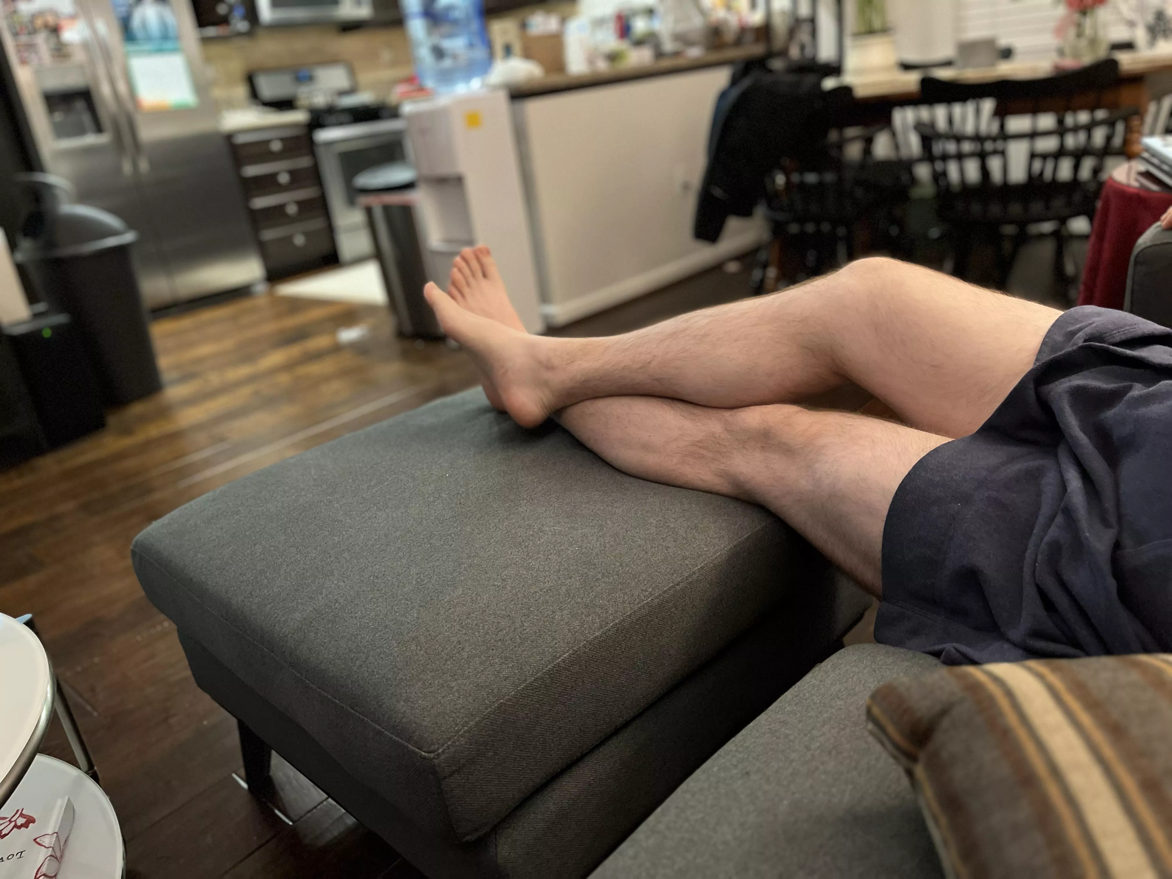 Feet up, pants off 😈