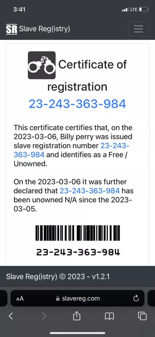 Finally registered. I guess it’s a waiting game at this point