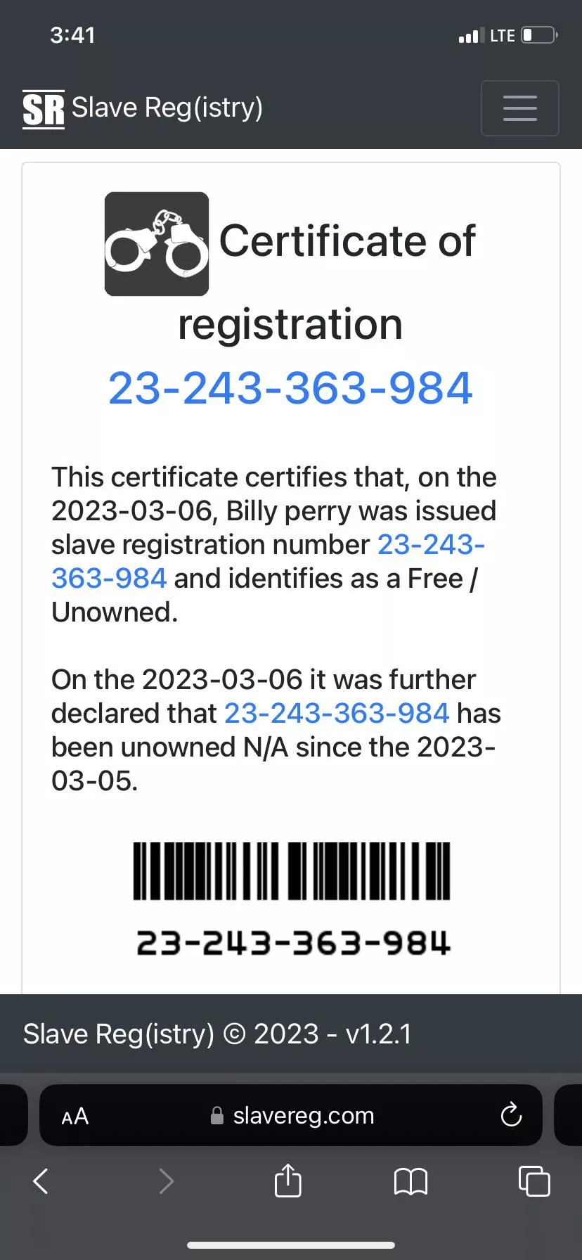 Finally registered. I guess it’s a waiting game at this point