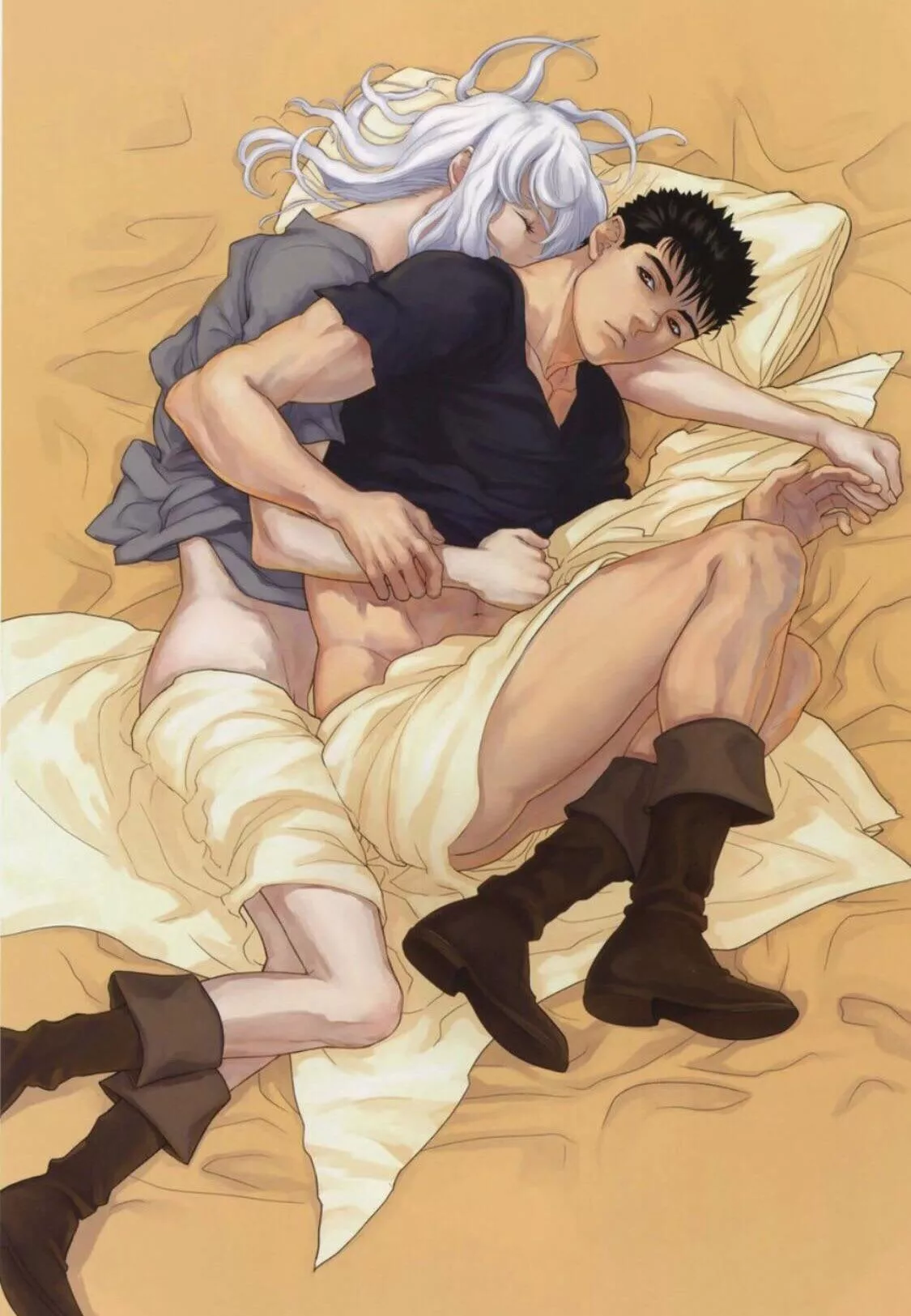 Guts being the little spoon for Griffith (Berserk)