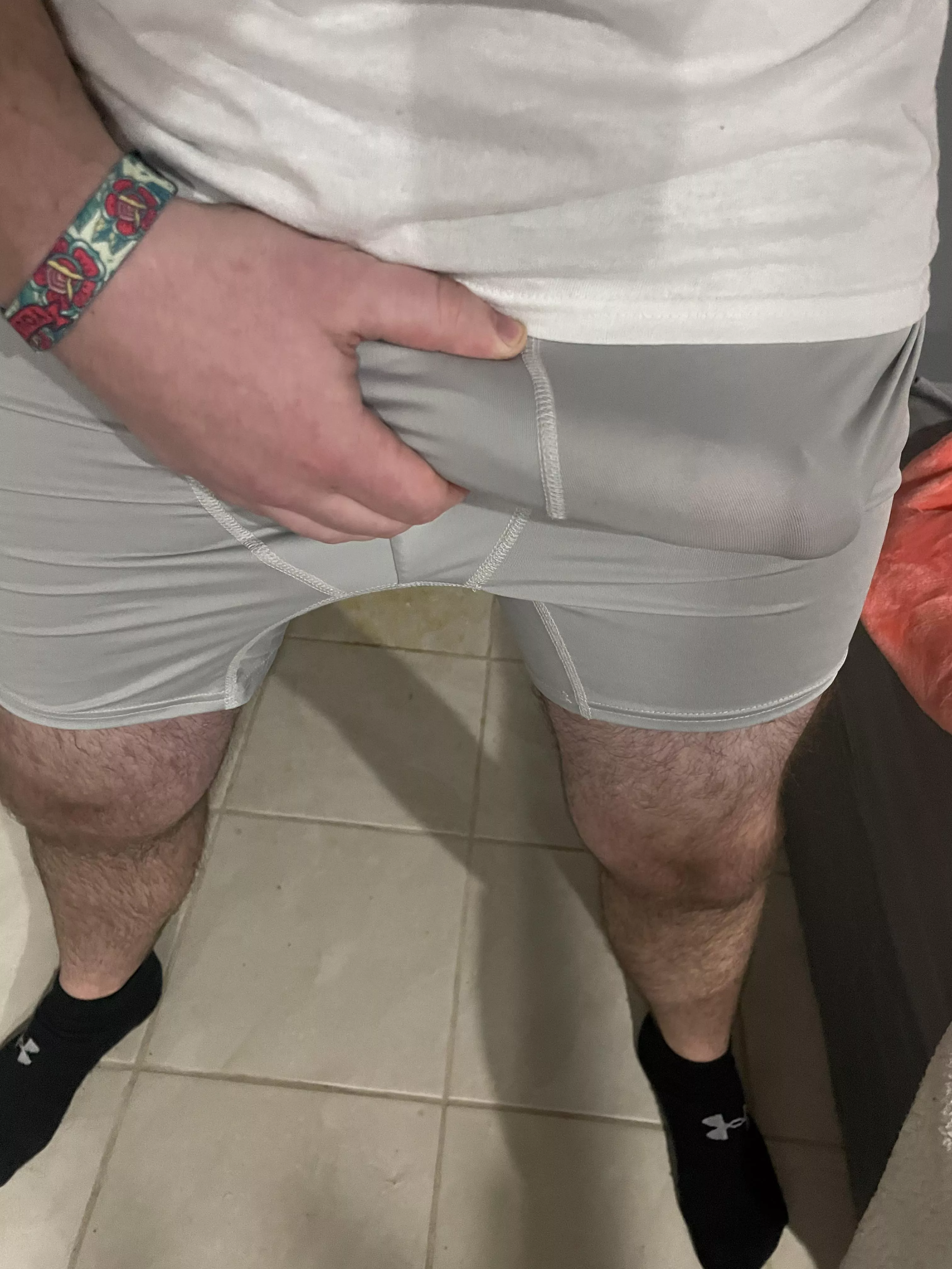 home from work… would you help me get these off?