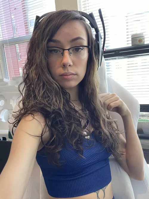 I think blue looks amazing on me 🥰