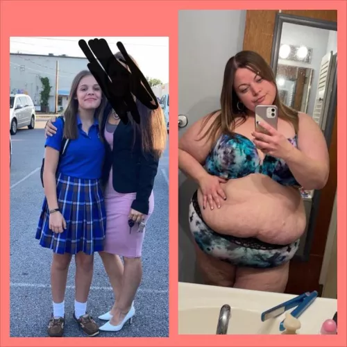 I wish there was so much more I could say, about my weight gain but it only goes up to 300 characters . Gonna upload on my page. 18 on the left 20 on right