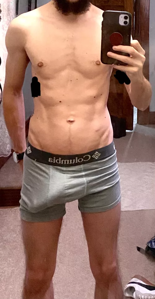 It’s always trying to poke out of the leg of my underwear…