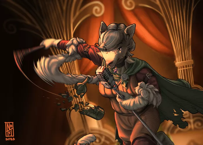 Jazmyn the Cabaretti dame (art by me)