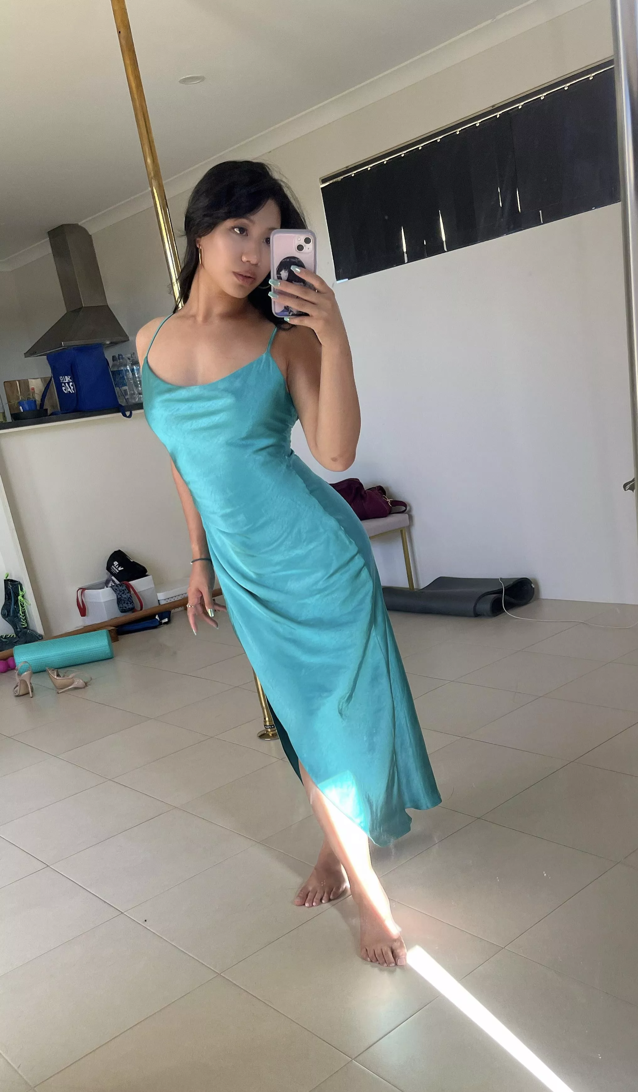 My first time here! Do you like this new dress I got?