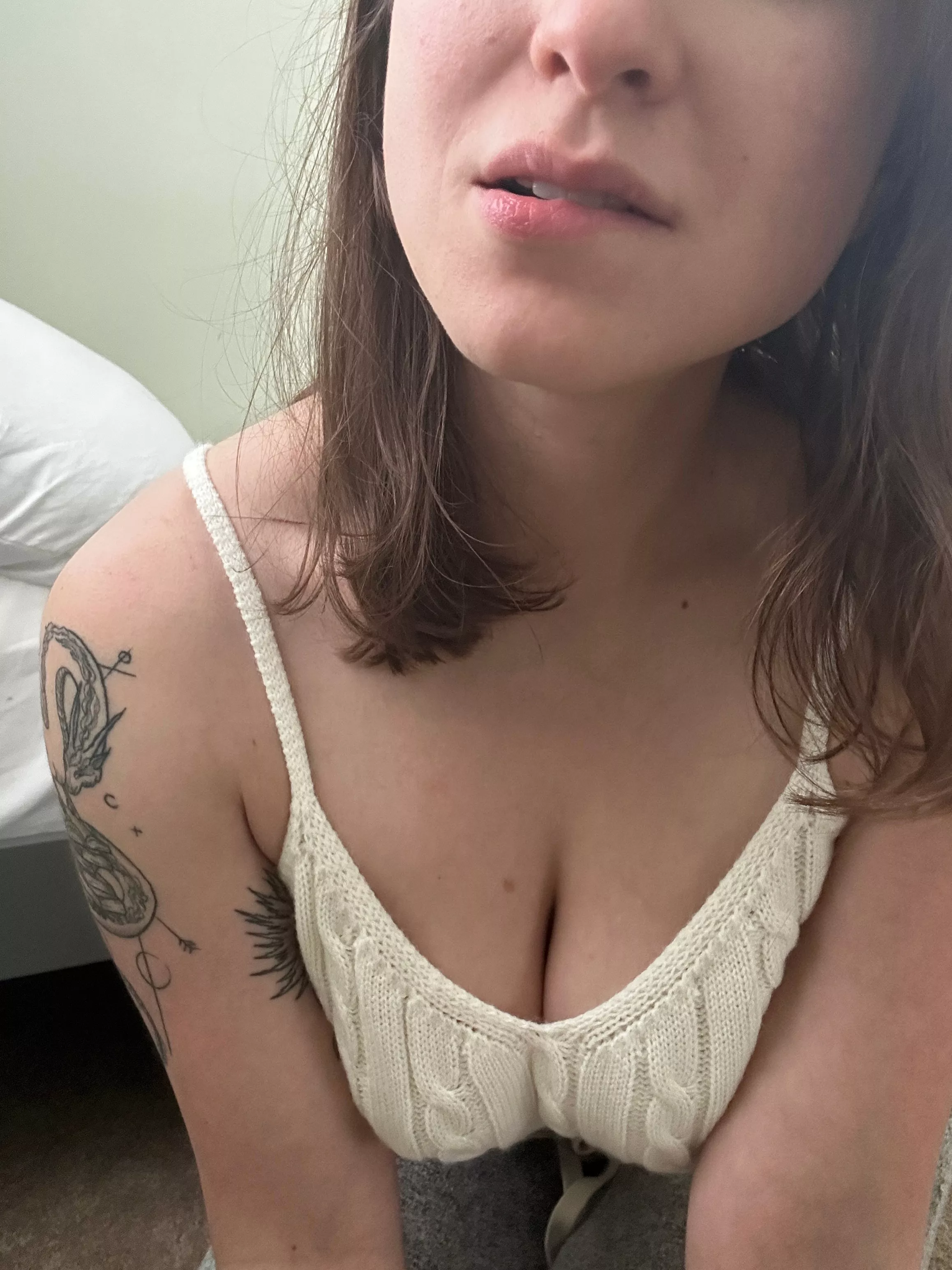 My lips are up here, try to keep up