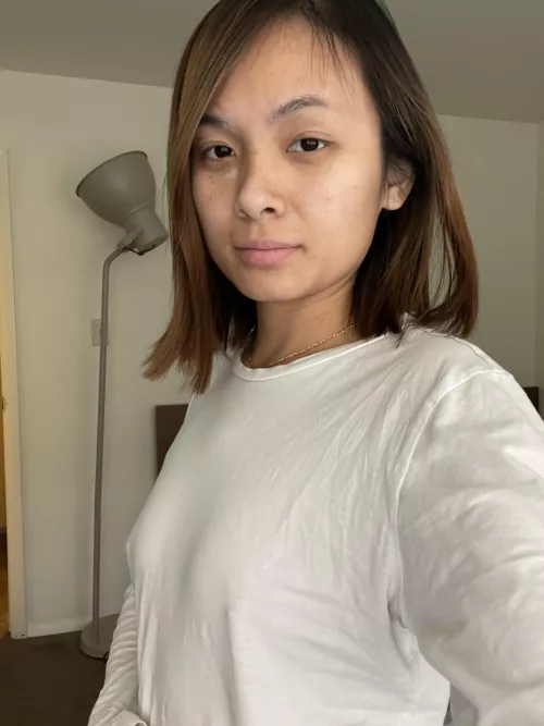 Poking out just a tad bit