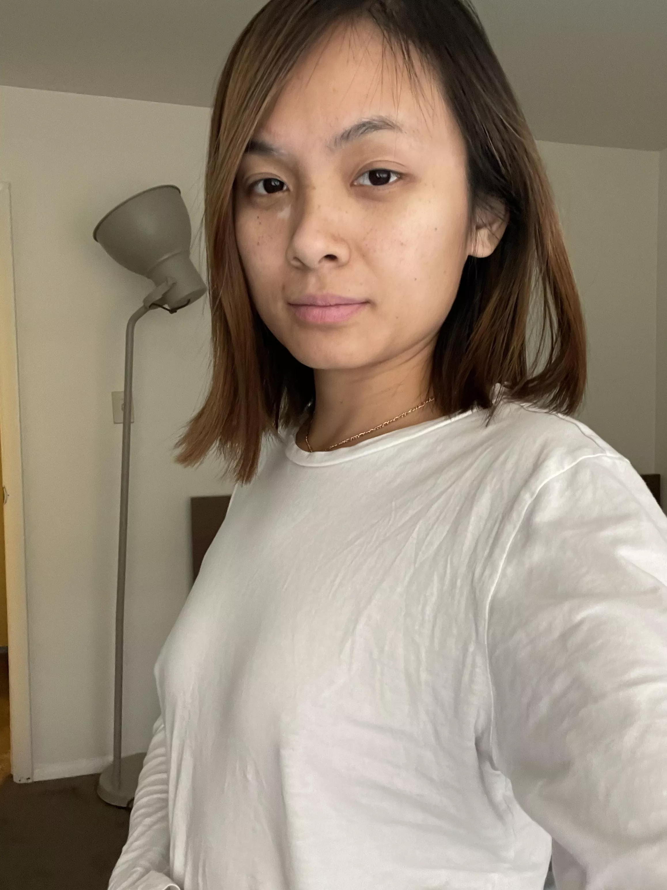 Poking out just a tad bit