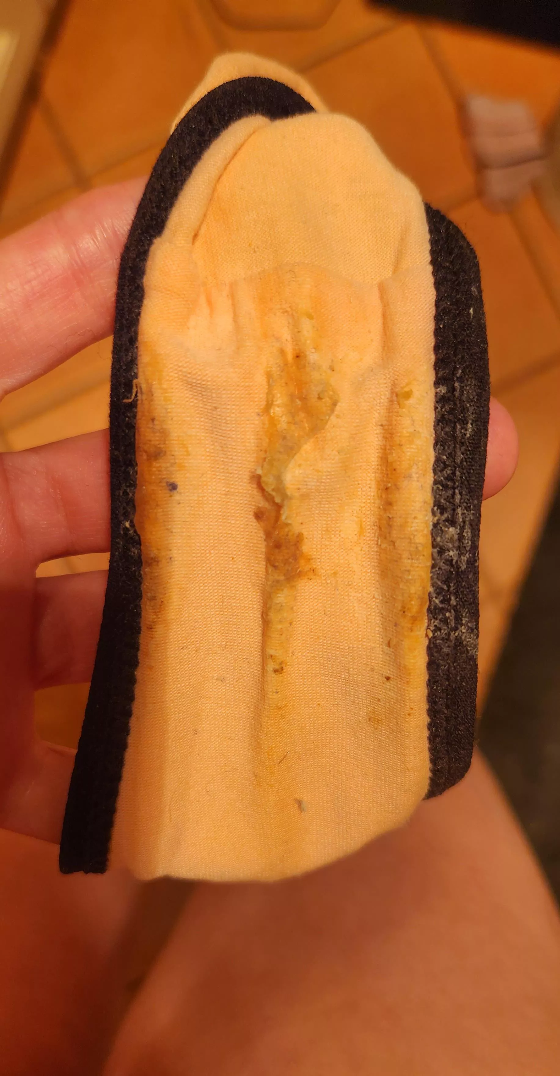 sticky after orgasm....dirty nurse panties