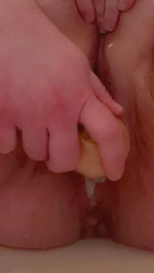 Things I never expected to say: I just made myself squirt with a turnip. 🙈