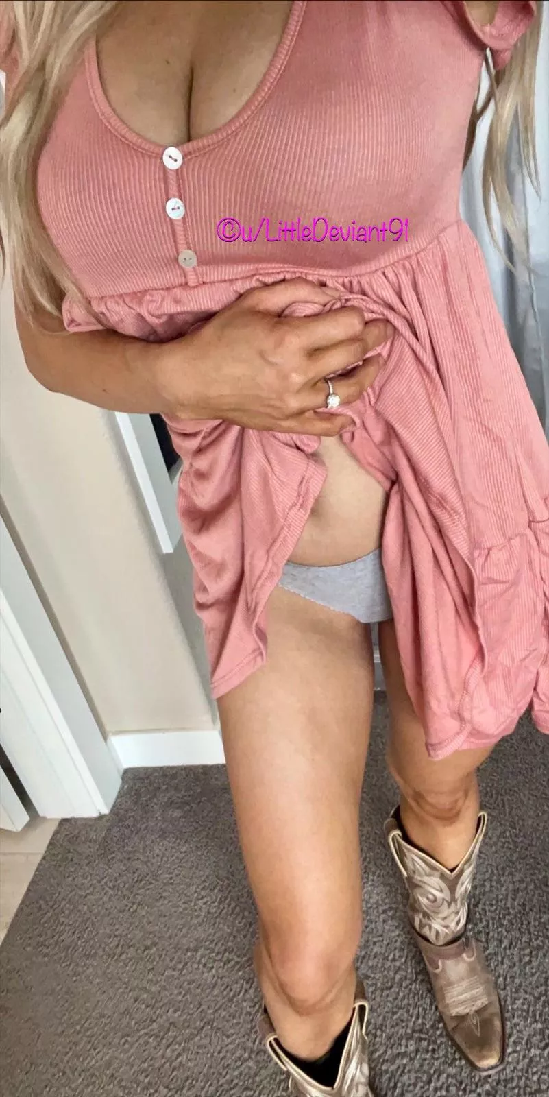 This MILF loves to flash married men