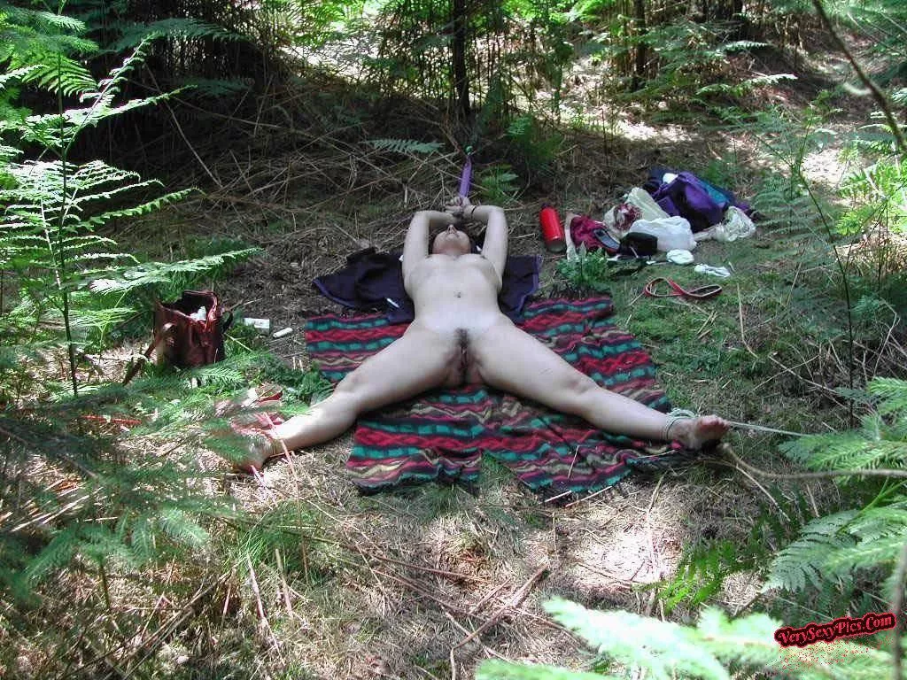 Tied up, blindfolded, and left to the side of a hiking trail