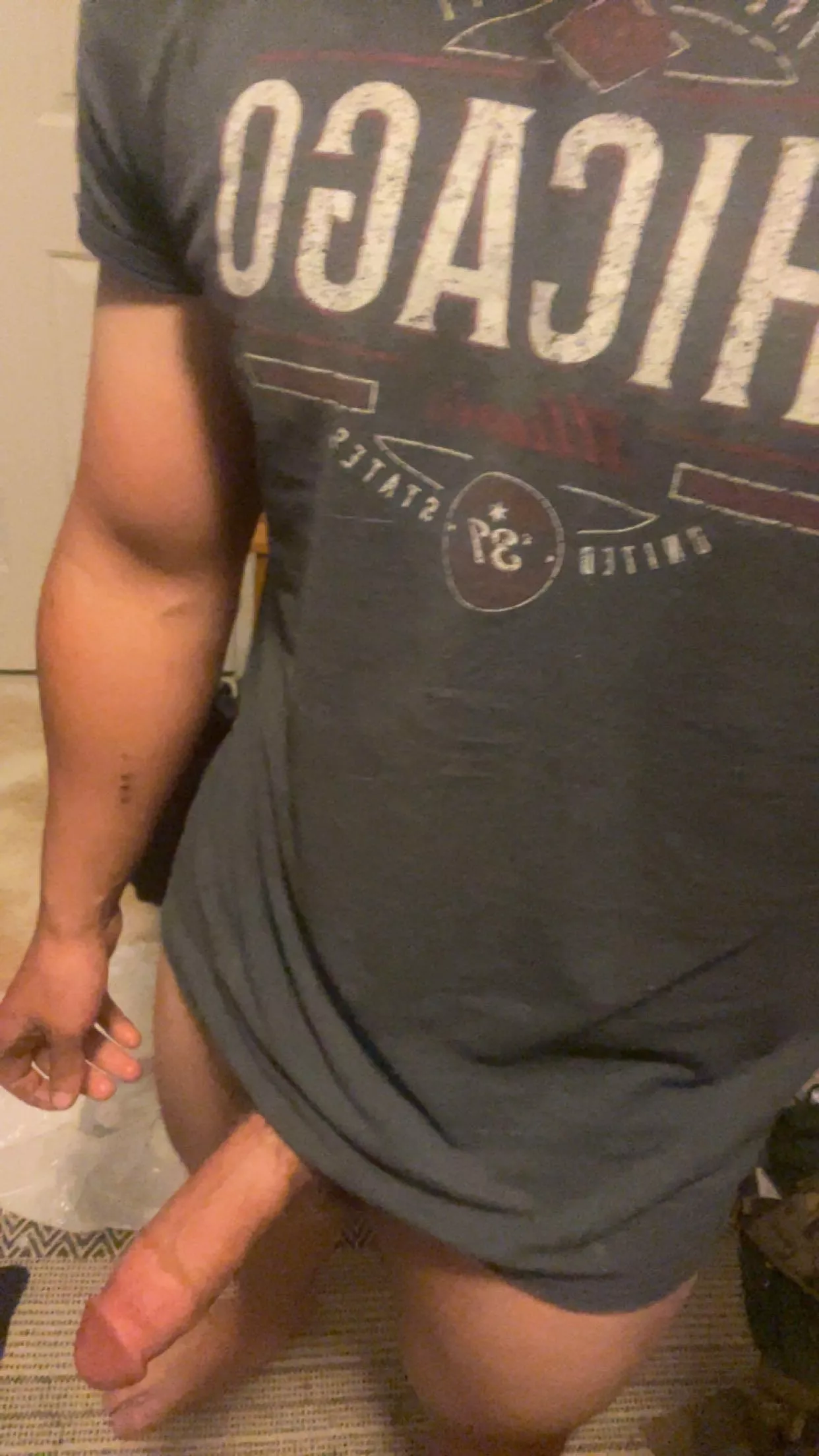 Walking around the house with my cock out