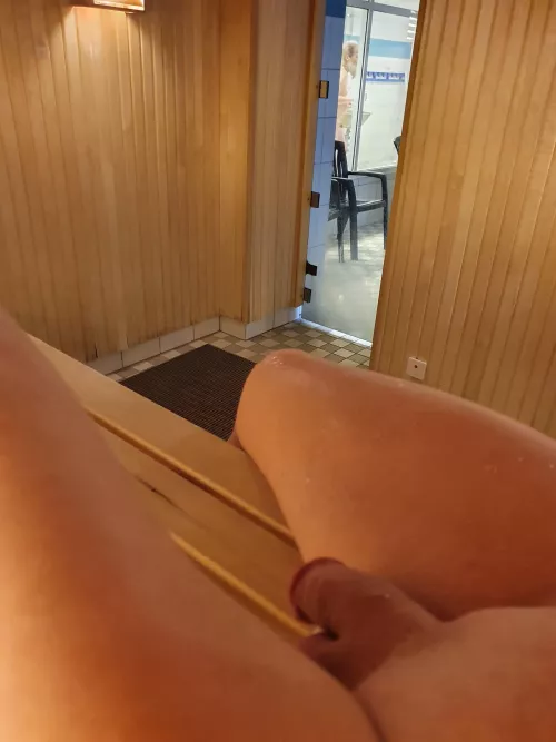 Was going to jerk of in the sauna but that old man came...