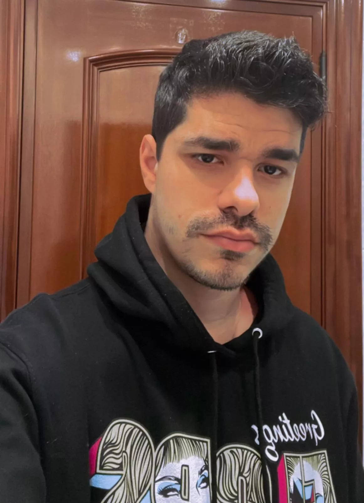 Wearing my fav Trixie and Katya sweatshirt ✨