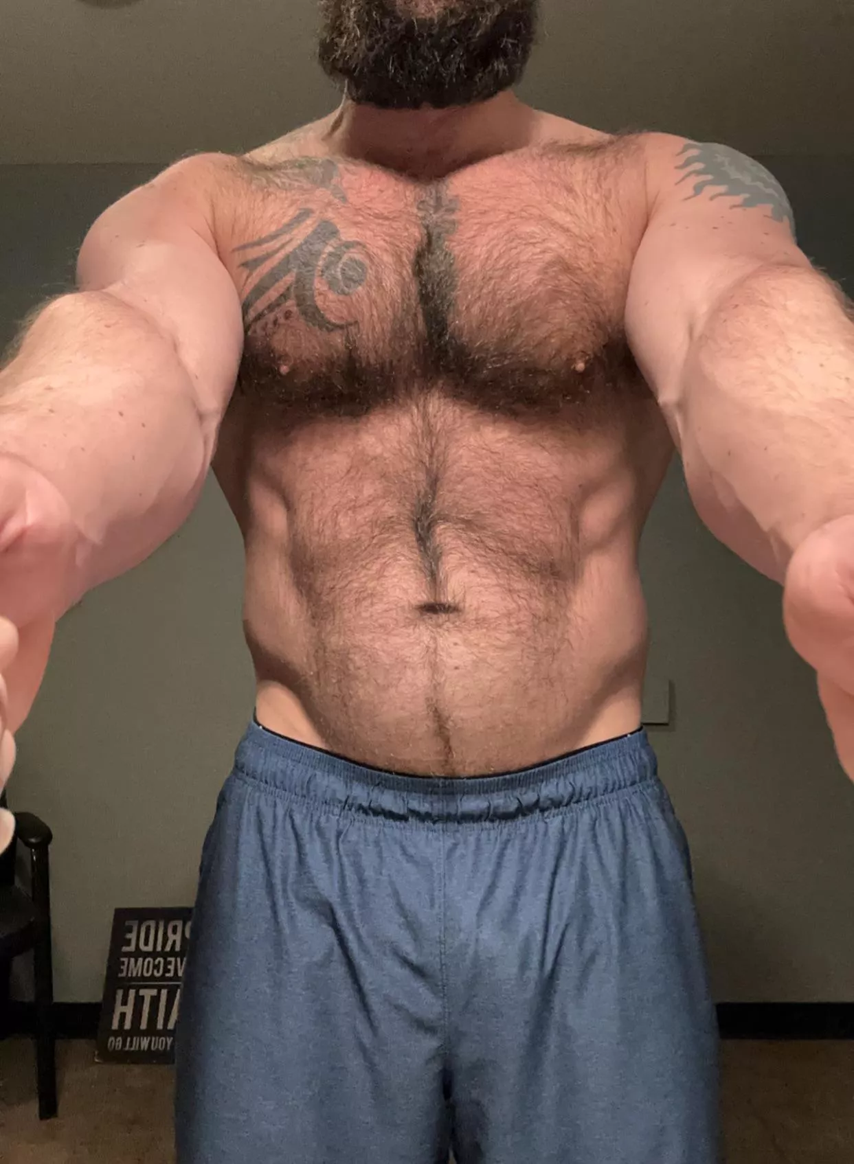 Who needs a big hairy muscular hug?