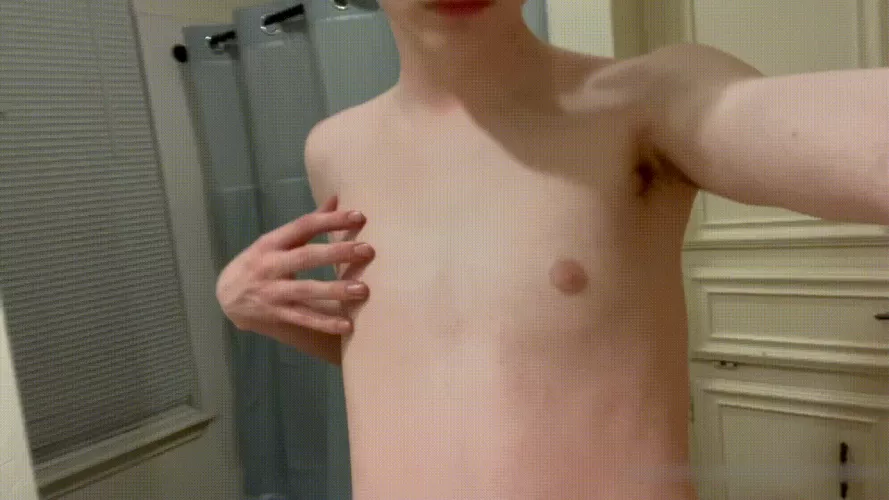 Would you like to touch and suck my nipples? 😏