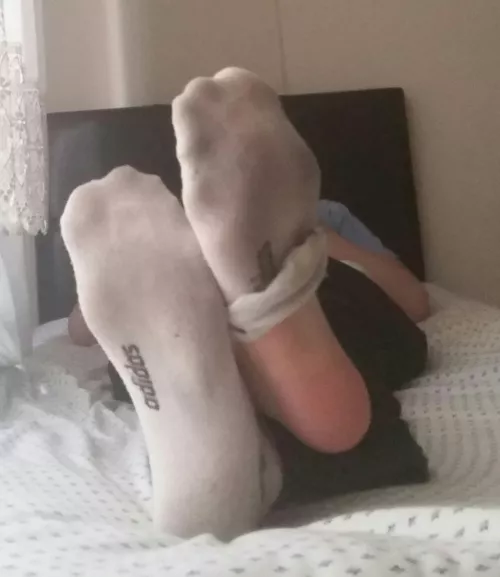 Your roommate asks for your help to take off his socks